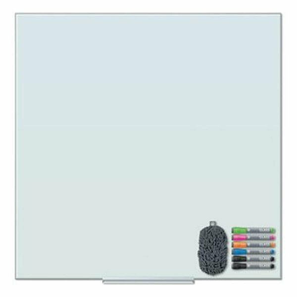 Paperperfect UBrands UBR 35 x 35 in. Floating Glass Dry Erase Board  White PA3200900